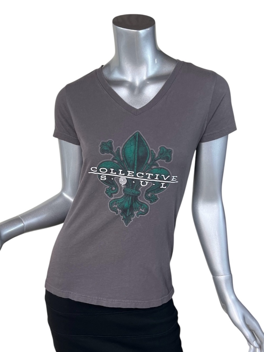 Collective Soul Band Tee Grey Tour T Shirt 100% Cotton By Live And Tell SMALL